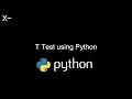 How to conduct a t test in Python
