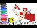 Disney Princess Ariel Coloring Book Pages The Little Mermaid Princess Ariel Coloring Pages Kids Art