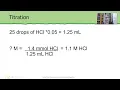 Titration Post Lab and Example