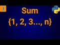 Python Program To Find Sum Of First N Natural Numbers