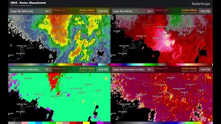 2019 Yarmouth MA Tornado Multi-Panel Radar