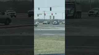 OBS Ford Pulling a Flatbed Trailer