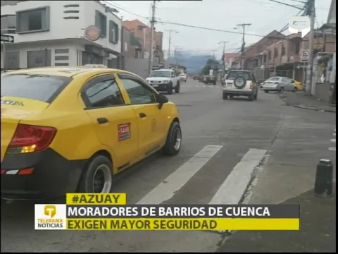 Moradores de barrios de Cuenca exigen mayor seguridad