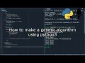 Genetic algorithm from scratch in python With voice