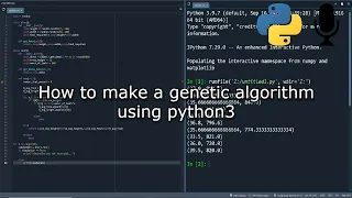 Genetic algorithm from scratch in python With voice