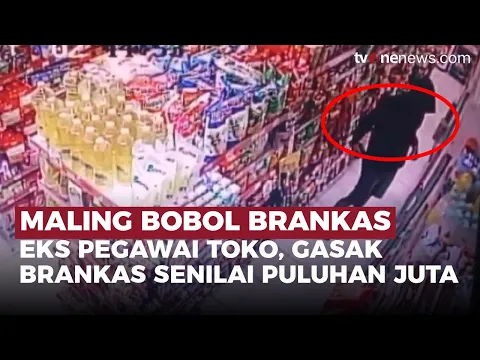 Detik-detik Eks Karyawan Bobol Brankas Minimarket, Puluhan Juta Raib