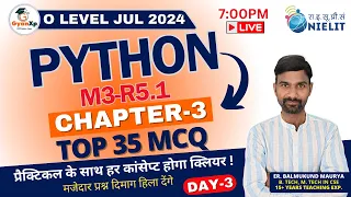 Chapter-3 Introduction to Python MCQ O Level Python M3-R5 1 GyanXp