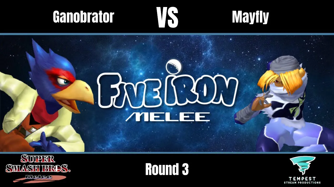 Ganobrator (Falco) vs Mayfly (Sheik) - Melee Round 3 - Five Iron Melee 40