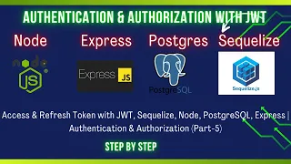 Access Refresh Token with JWT Node PostgreSQL Express Authentication Authorization Part-5