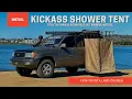 KickAss Shower Tent Toilet Change Room Fold Out Awning Install 4K