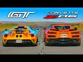 Ford GT v Corvette Z06 DRAG RACE