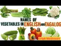 Types of Vegetables with English Tagalog Names you must to know this Leigh Dictionary