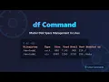 Linux df Command Tutorial Display Disk Space File Systems