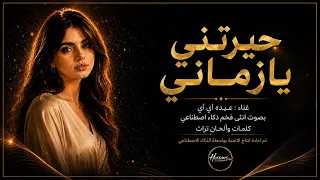 حيرتني يا زماني   غناء عيده      أغنية تراثية بصوت أنثوي بالذكاء الاصطناعي دندنها