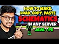 How To Make Schematics in Aternos Minecraft Worldedit Schematics Tutorial Java PE