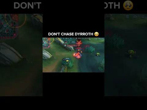 bro chased the wrong dyrroth 🥹 #dyrroth #ingame #mlbb #mobilelegends #shorts