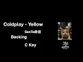 Lagu Coldplay - yellow - Backing in C