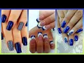 Most Gorgeous Royal Navy Blue Nail Art Design For Women Blue Nail Art Ideas Compilation