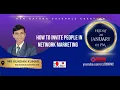 Lagu How to Invite People in Network marketing | MR KUNDAN KUMAR - EDD | DXN RVC