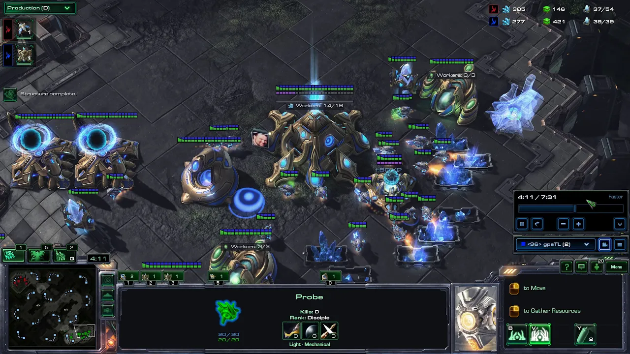 PvP (Old Late Robo) - 2 Base All In - 8 Gateways - Phoenix Counter Attack #1