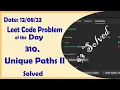 63 Unique Paths II C Leetcode Daily Challenge