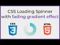 Spinner With Fading Gradient Effect