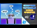 How To Script On Roblox - Logical Operators