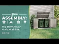 Suncast The Stow-Away Horizontal Shed Assembly