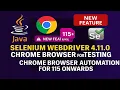 Selenium WebDriver 4 11 0 - Chrome Browser For Testing Chrome Browser Automation for 115 onwards