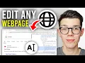 How To Edit Any Webpage In Browser - Full Guide