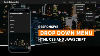 Responsive Dropdown Menu Bar with HTML CSS Responsive Multilevel Dropdown Menu Code4education