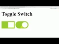 How to create Toggle Switch using HTML and CSS