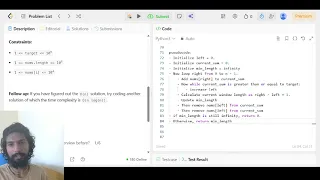 LeetCode 209 Minimum Size Subarray Sum Sliding Window Explained for Beginners