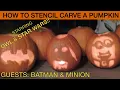 How to Stencil Carve a pumpkin w fun designs made easy We used an Owl Star Wars stencils