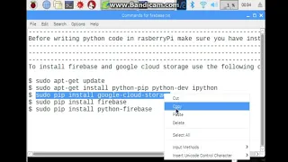 How to install Firebase Storage libraries on Rasberry Pi and Send Image to Firebase Python - Part 1
