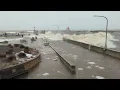 HUGE waves in Canal Park Near the end a wave almost hits the bridge
