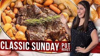 Taking an eye of round roast and some vegetables and turning it into a yummo dinner. Super easy reci. 
