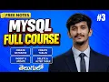 Create Database Create Table Insert Update Delete Alter MYSQL Full Course Part 3 in Telugu