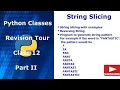 Python Class Class 12 Revision Tour String Slicing