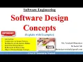 SE 22 Software Design Concepts with Examples
