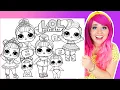 Coloring L O L Surprise Coloring Pages LOL Surprise Dolls Characters Coloring s
