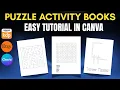 How to Create Crossword Maze and Word Search Puzzle Activity Pages in Canva