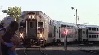 NJT Train 7362 Arrives and Departs Bay Head Station on Fathers Day