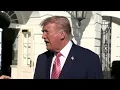 President Trump leaves the White House en route to Joint Base Andrews