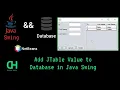 Add JTable Value to Database in Java Swing