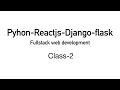 Fullstack React - Python
