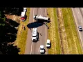 Tanker truck overturns closing eastbound I-20 near Aiken airport