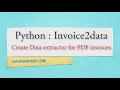 Python Invoice Data Extractor from PDF Invoice2data - Pdf2text Part 1