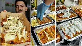 بعد ما كليتوا برا قلت لازم نجربهولكم طبق الدجاج المقرمش غراتيني بصلصة الجبن على طريقة المحلات 