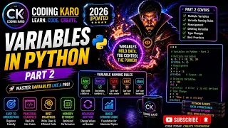 Variables in Python 2026 Complete Guide for Beginners Part 2